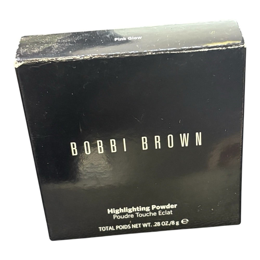 NIB Bobbi Brown Highlighting Powder Color PINK GLOW Compact Size 0.28 Oz. /‎ 8 g